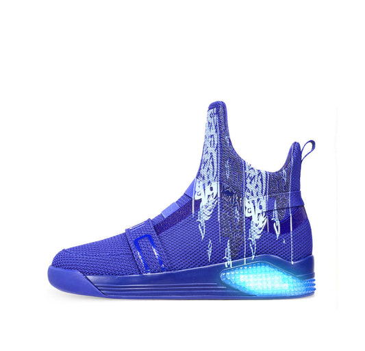 SKYTRACK X Rebosober Blue Graffiti Lighting Sneaker